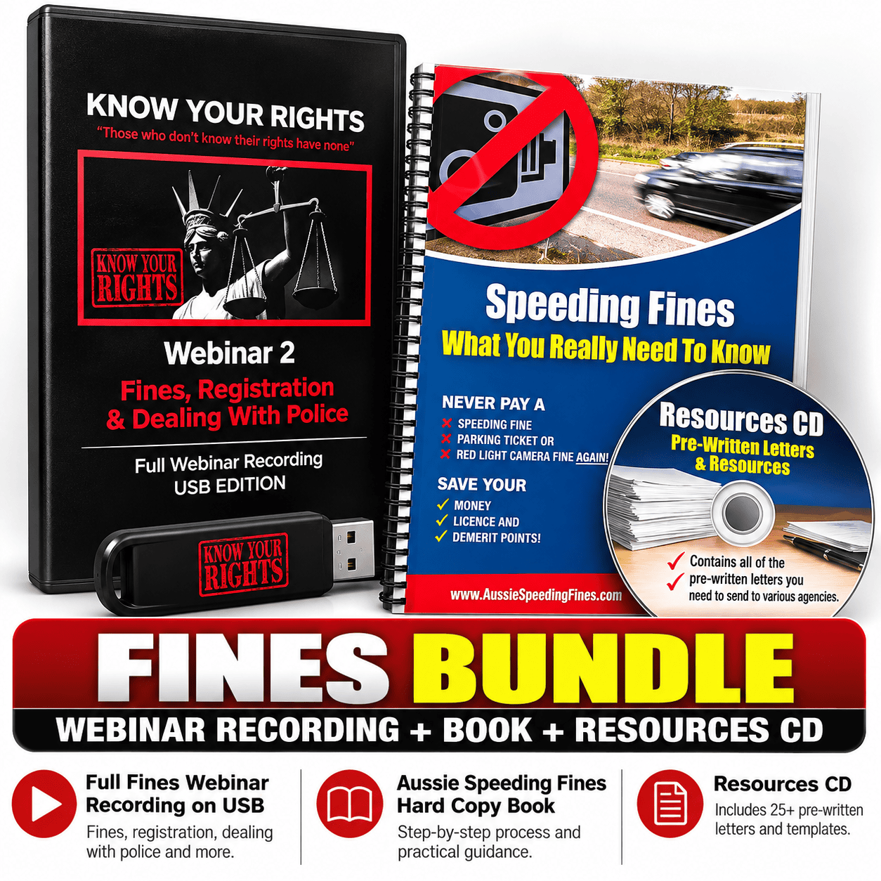 Fines Webinar & Aussie Speeding Fines Book Bundle
